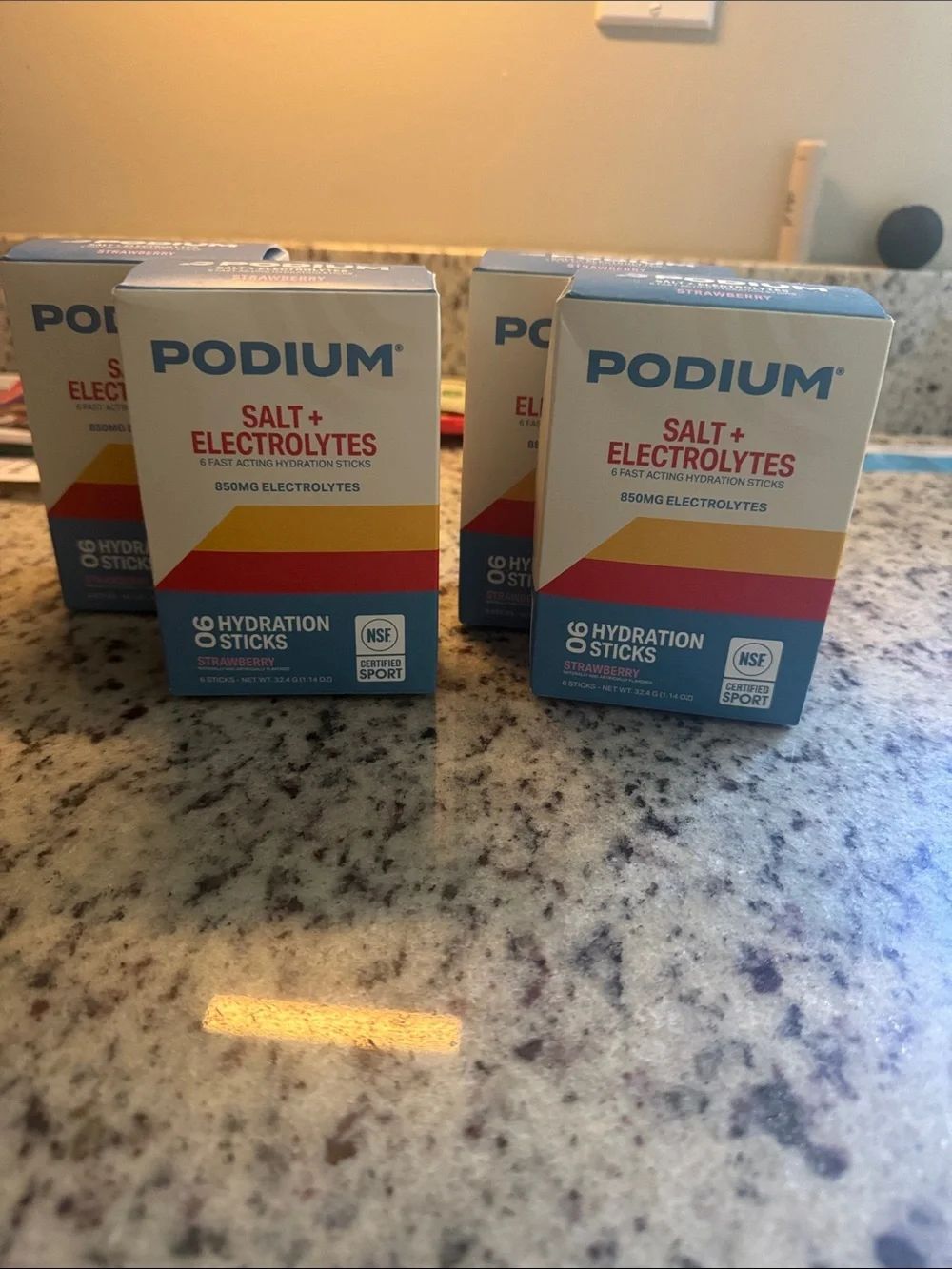 Podium Salt + Electrolytes Hydration Sticks — Strawberry